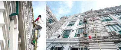  जेनजी आन्दोलनबाट क्षति पुगेका सिंहदरबारका संरचनामा रङ्गरोगन सुरु 